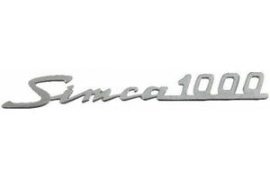 Emblema Targhetta auto Simca 1000
