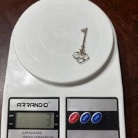 Chiave in argento 800, 3 grammi