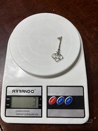 Chiave in argento 800, 3 grammi