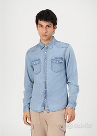 CAMICIA GUESS DENIM IN TESSUTO JEANS TAGLIA L