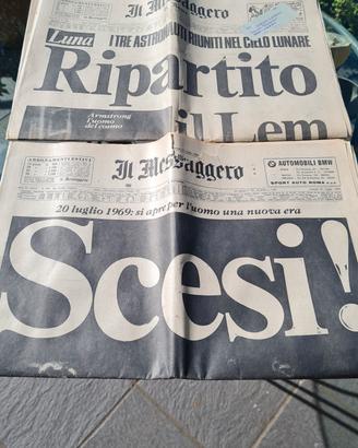 Messaggero di Roma allunaggio Apollo 11