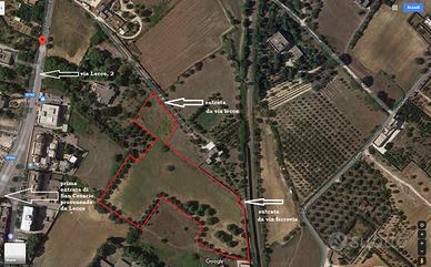 Terreno in parte edificabile