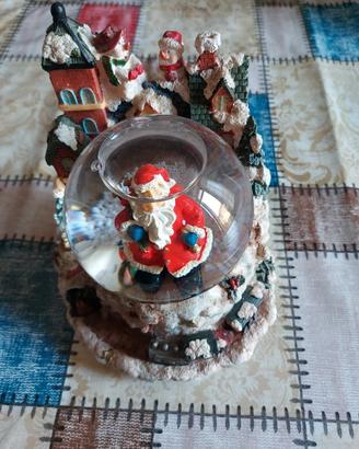 Palla di Neve Natalizia Musicale con Carillon