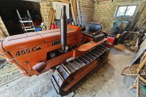 trattore a cingoli Fiat 455c Montagna + attrezzi