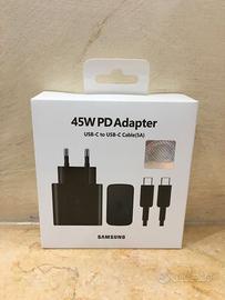 Set Caricabatterie Samsung 45W Completo Veloce Ner