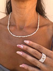 Parure di perle e oro 18k urech swiss