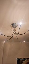 plafoniere cromata 6 lampadine