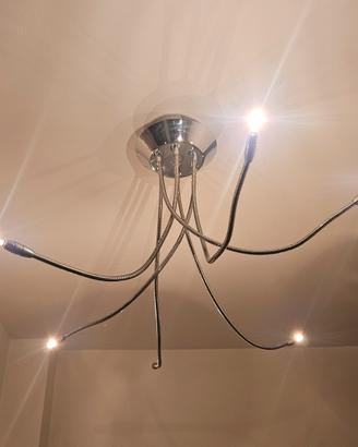 plafoniere cromata 6 lampadine