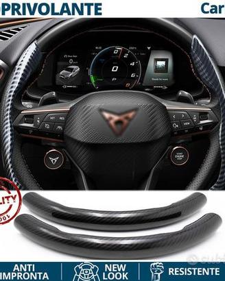 COPRIVOLANTE per CUPRA Effetto FIBRA CARBONIO Nero