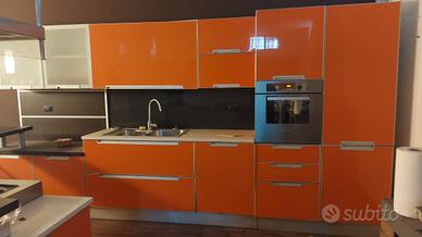 cucina componibile vintage con isola 
