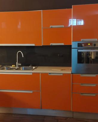 cucina componibile vintage con isola 