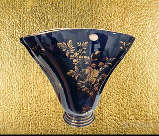 Vaso La Colonnata Sesto Fiorentino Blu Oro H30