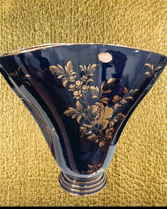Vaso La Colonnata Sesto Fiorentino Blu Oro H30
