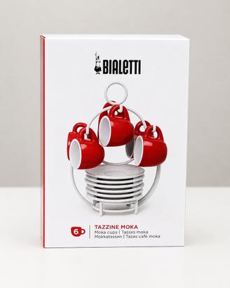 Set 6 tazzine Bialetti con supporto nuovo completo