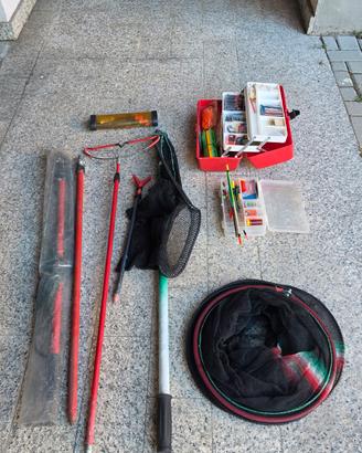 Materiale pesca lago e cava