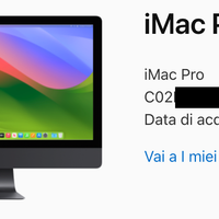 Imac pro modello 2017  27 pollici