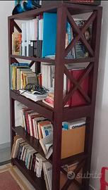 imperia libreria legno massello con 2 cassettini 