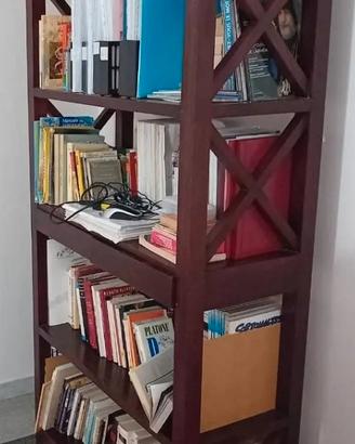 imperia libreria legno massello con 2 cassettini 