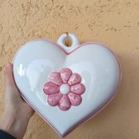 cuore in ceramica 