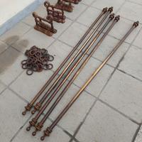 Bastoni in legno per tende + anelli