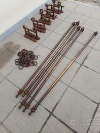 Bastoni in legno per tende + anelli