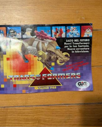 Catalogo GiG Transformers Italiano 1988 Vintage