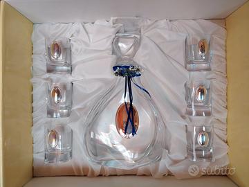 Set Liquore Cristallo e Ag- VALENTI &Co-Vintage