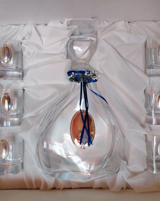 Set Liquore Cristallo e Ag- VALENTI &Co-Vintage