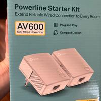 Powerline kit x rete lan tramite imp. elettrico 