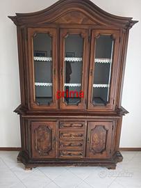 Vetrina legno massello