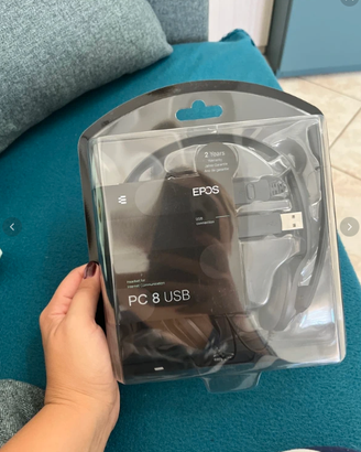 Cuffie nuove da gamer nerd usb con microfono