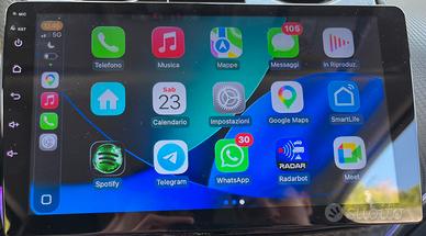 Autoradio Android 9" 4GB+64GB CarPlay Wireless