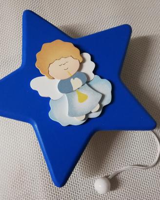 Carillon legno bimbi Angelo su stella