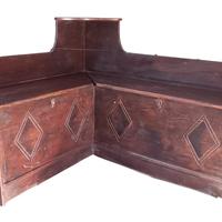 Panca Angolare porta legna/oggetti vintage 