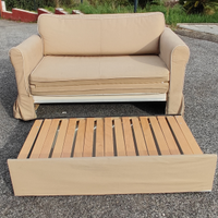 Divano letto 2 posti completamente sfoderabile