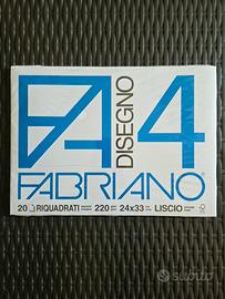 Blocco fogli riquadrati F4