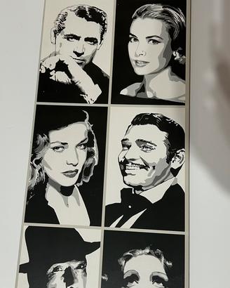 Quadro tavoletta salone-cucina per living moderno