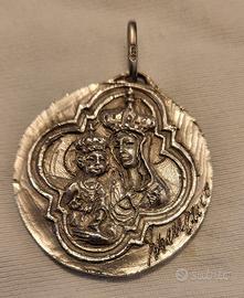 MEDAGLIA ARGENTO MADONNA DI FRASCATI 1977