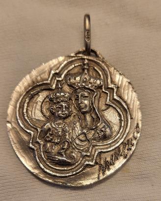 MEDAGLIA ARGENTO MADONNA DI FRASCATI 1977