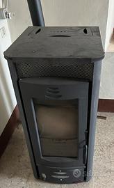 Stufa a pellet nera