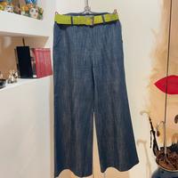 Pantaloni Denim  Anna Dani gamba ampia