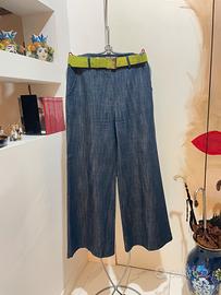 Pantaloni Denim  Anna Dani gamba ampia