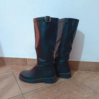 Stivali Alti Neri Per la Mezza stagione 