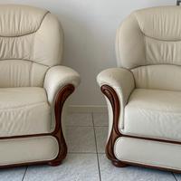 Poltrone seduta singola divani pelle ottime