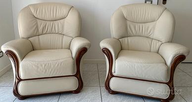 Poltrone seduta singola divani pelle ottime