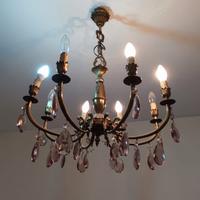 Lampadario a gocce vintage