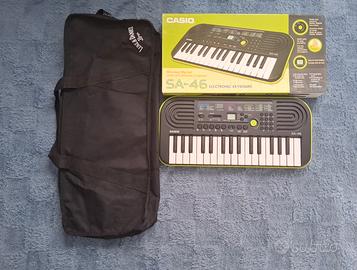 tastiera musicale portatile CASIO SA-46 e custodia