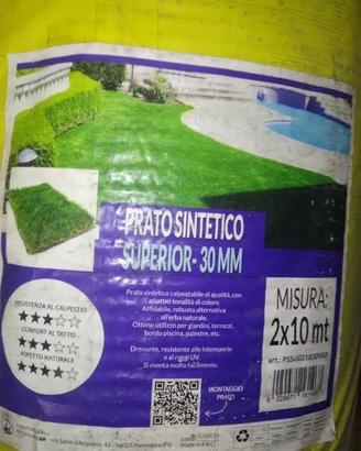 Prato Sintetico altezza 3cm...2mtx10mt=20mq