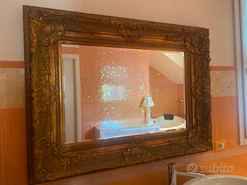 Specchiera antica in foglia d’ oro