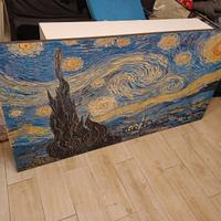 Stampa su tela Notte stellata Van Gogh 145 x 75